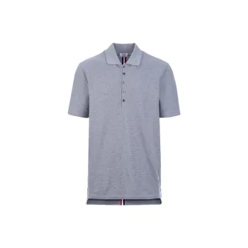 THOM BROWNE Classic Pique Stripe Relaxed Polo Shirt