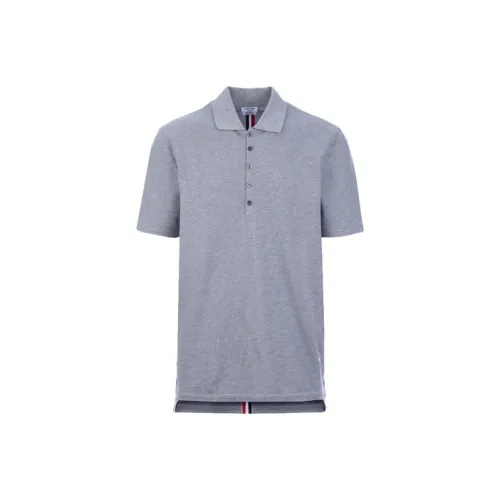 THOM BROWNE Classic Pique Stripe Relaxed Polo Shirt