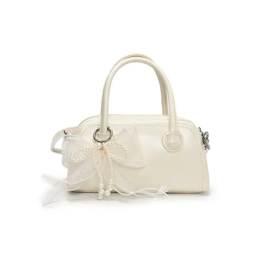 Yalu PU Crossbody One Shoulder Handbag Women's Ecru/Silver/Black/Pink