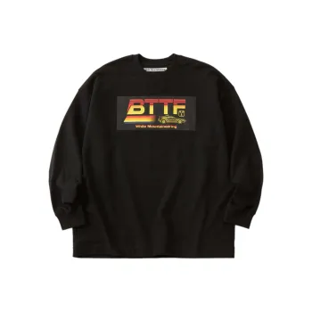 White Mountaineering x BACK TO THE FUTRUE SS24 Sweatshirt Unisex Black