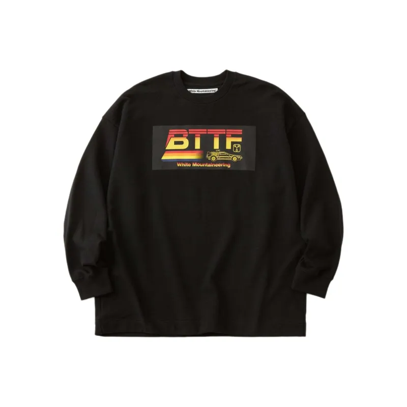 White Mountaineering x BACK TO THE FUTRUE SS24 Sweatshirt Unisex Black-0