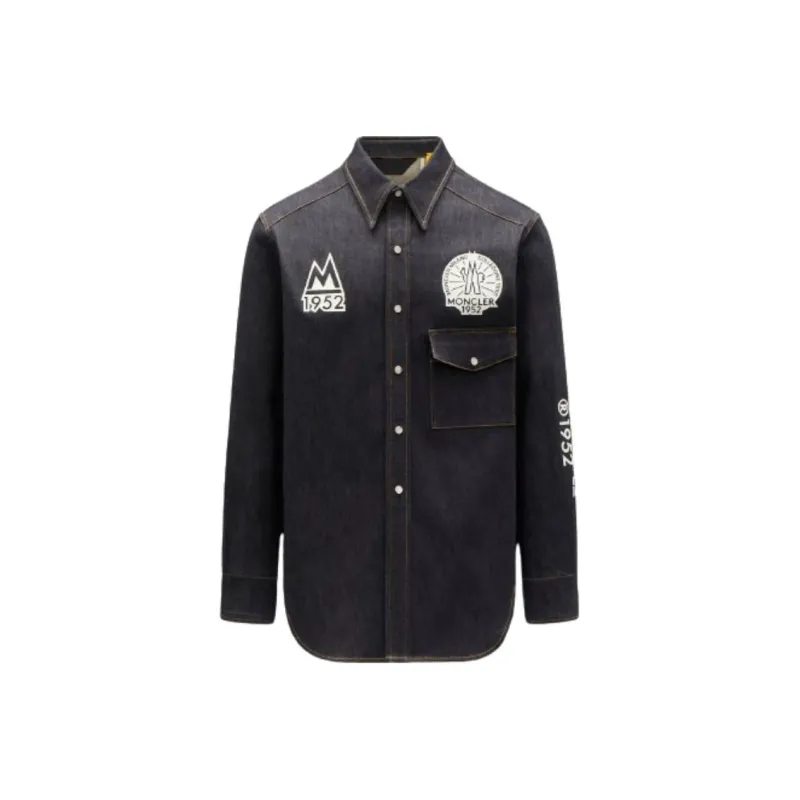 MONCLER GENIUS MONCLER GENIUS 1952 Series Shirts Men Blue-0