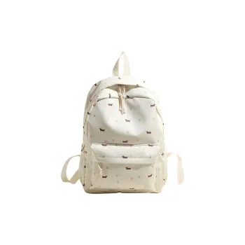 Single Warehouse Nylon Backpack Women's Ecru
