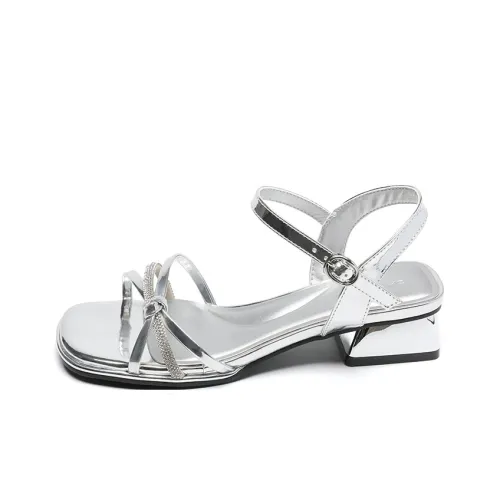 ZHR Sparkling Rhinestone Collection One Strap Sandals 3.5CM Women's