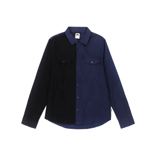 Nike Shirts Men Navy Blue