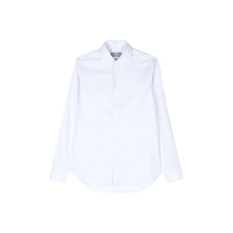 Canali Striped Cotton Shirt-0
