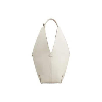 TOD'S DI Calfskin Handbag Small Size Women's White