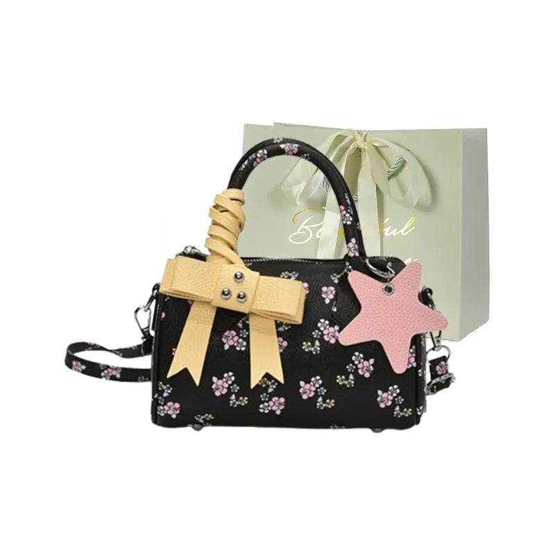 JIANGLIDA PU Boston Bag, Shoulder Bag, Crossbody Bag, Handbag Regular Women's Multicolor-6