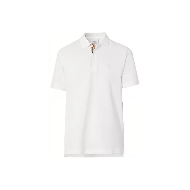 Burberry Monogram Motif Piqué Polo Shirt-0