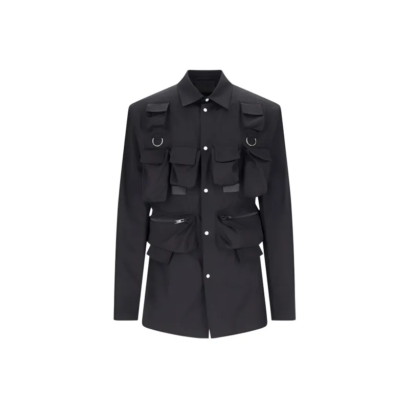 PRADA Pocket Buttoned Jacket-0