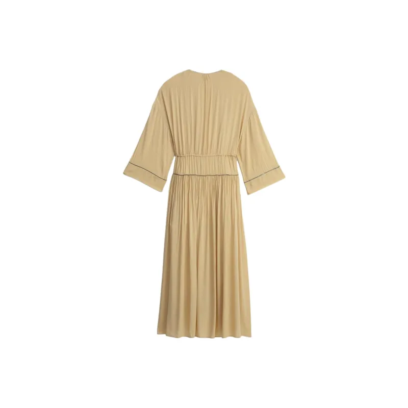 ZARA Long Sleeved Dress Women's Tan-1