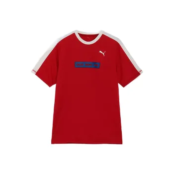 PUMA T Shirts Unisex Dark Red