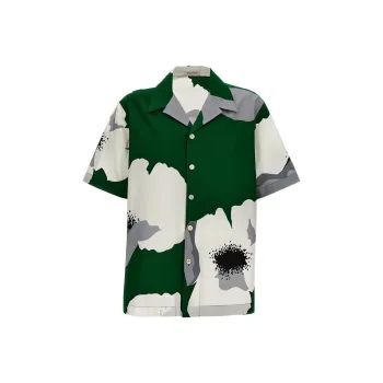 Valentino Floral Printed Short Sleeved Shirt