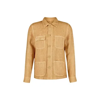 120% LINO Linen Shirt Jacket