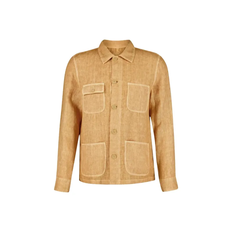 120% LINO Linen Shirt Jacket-0