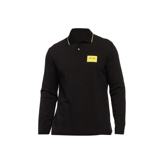 VERSACE JEANS COUTURE Polo Shirts Men Black-0