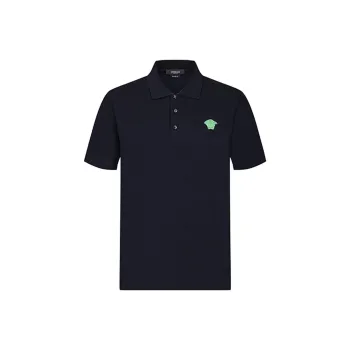 FANSIZHE VERSACE Polo Shirt Men's Navy Blue