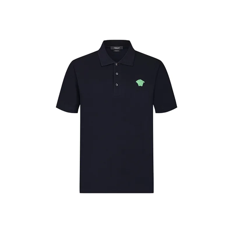 FANSIZHE VERSACE Polo Shirt Men's Navy Blue-0