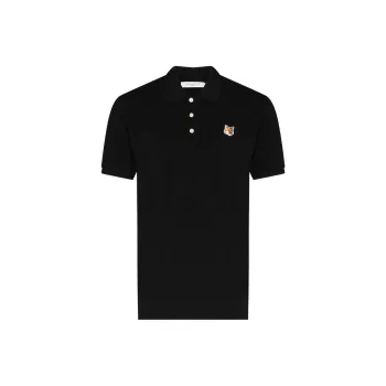 Maison Kitsune Fox patch Polo Shirt