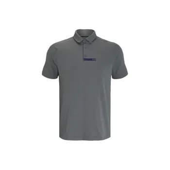 Under Armour Rush Polo Shirts Men Gray