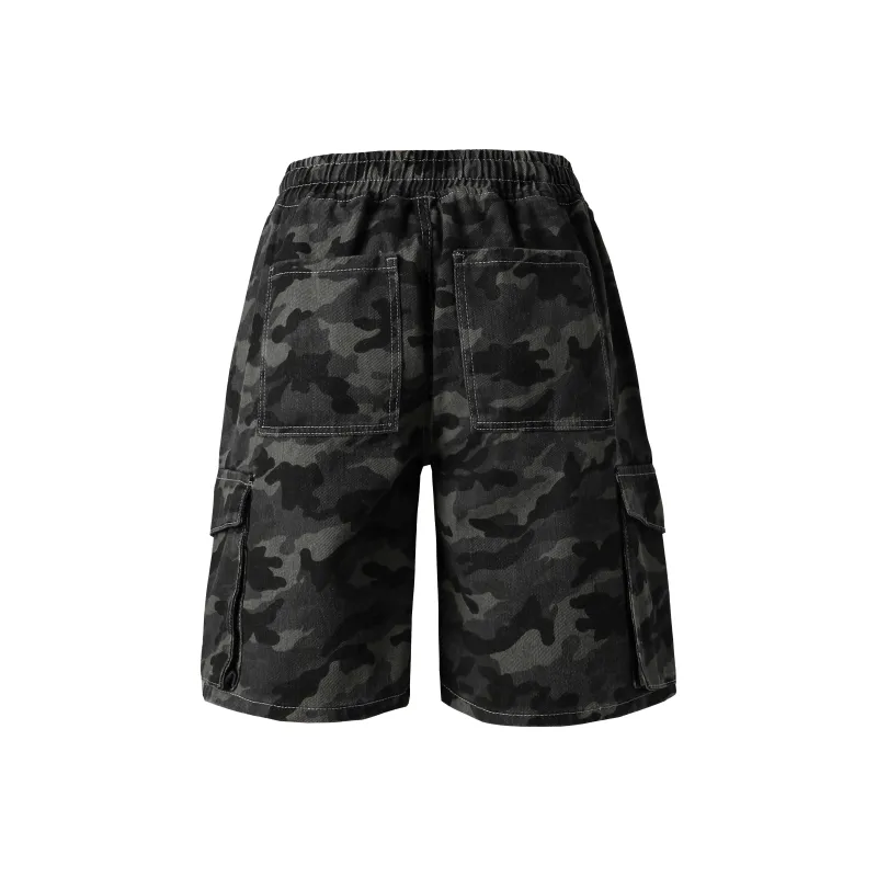 MARK WAFFLE Denim Shorts Unisex-1