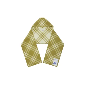 Burberry Wool Knit Scarves Women's Green
