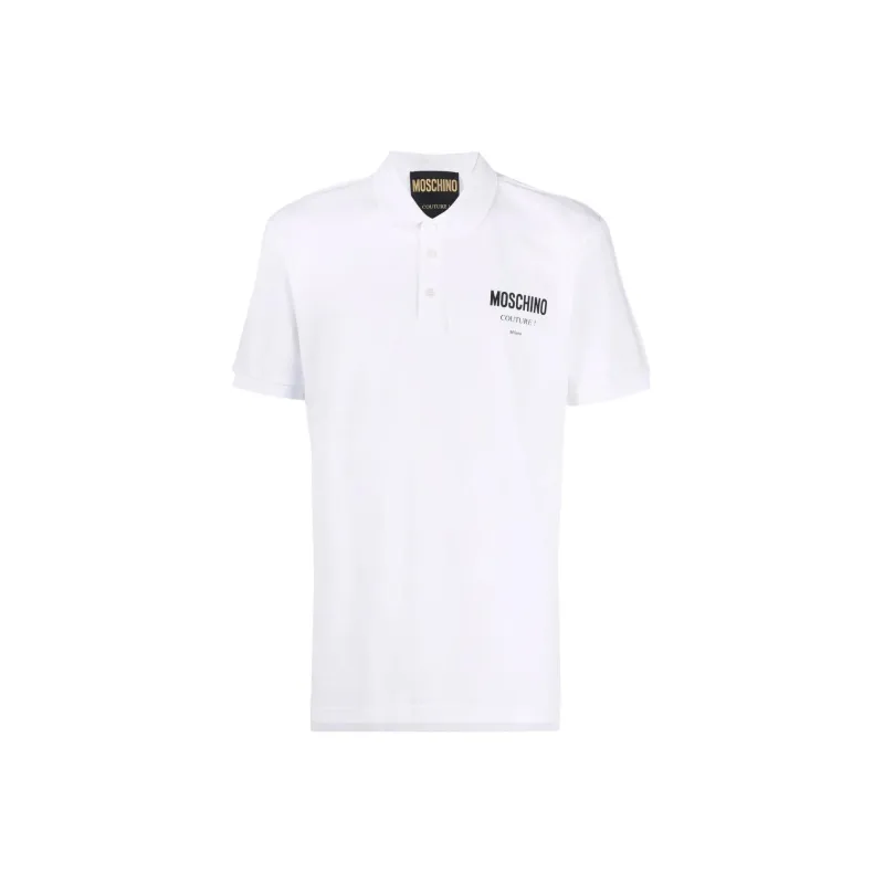 MOSCHINO Logo print Polo Shirt-0