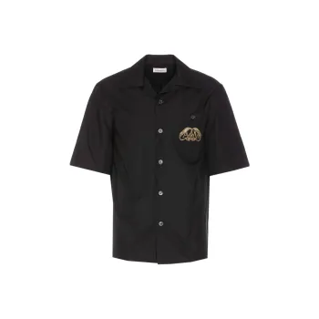 Alexander McQueen The Seal Embellished Buttoned Shirt