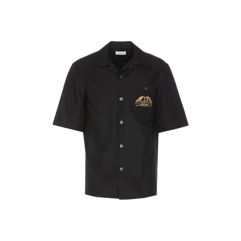 Alexander McQueen The Seal Embellished Buttoned Shirt-0