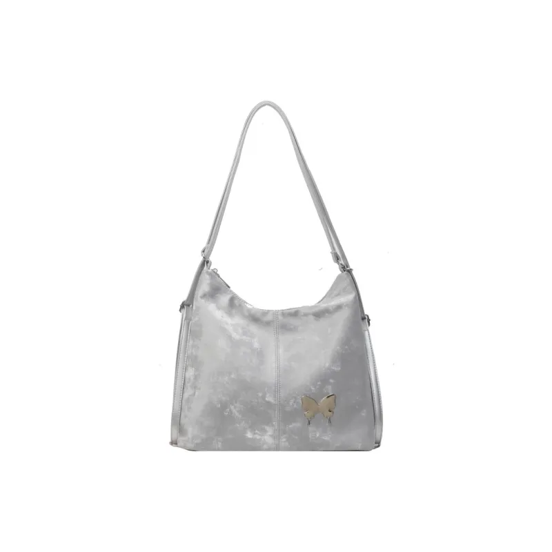 GOX PU Backpack On The Shoulder Regular Women's Ecru/Black/Silver/Blue/Pink-7