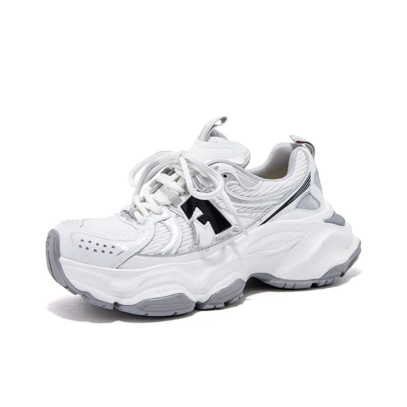 FALLINMISS Nebula Shoe Series Chunky Sneakers Women's Low Top Iron Gray Gunmetal/Space Silver/Dark Gold Blue/Ice Gray White/Morning Gray Yellow/Panda Rice Black/Silver Cloud Pink-6