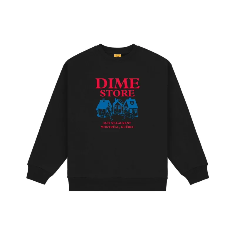 Dime MTL Sweatshirt Unisex Black-0