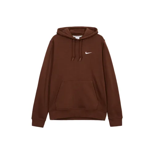 Nike Men's Long Sleeve Hooded Sweatshirt Cocoa