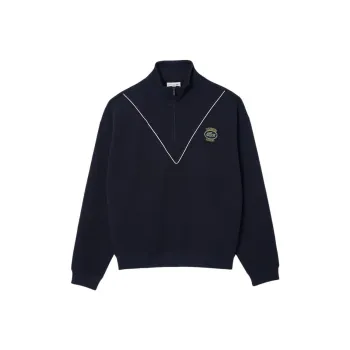 LACOSTE Logo embroidered Zip up Sweatshirt
