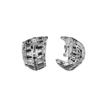 Swarovski Hyperbola Collection Rhodium Plated Earrings Women's