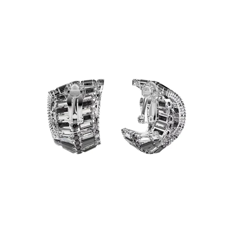 Swarovski Hyperbola Collection Rhodium Plated Earrings Women's-0