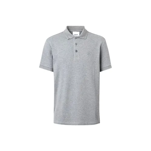 Burberry Polo Shirt Men's Light Gray