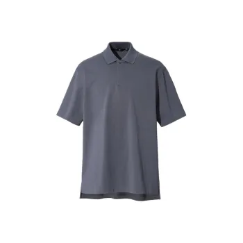 Jil Sander X UNIQLO Jil Sander Collaboration Polo Shirts Men Dark Gray