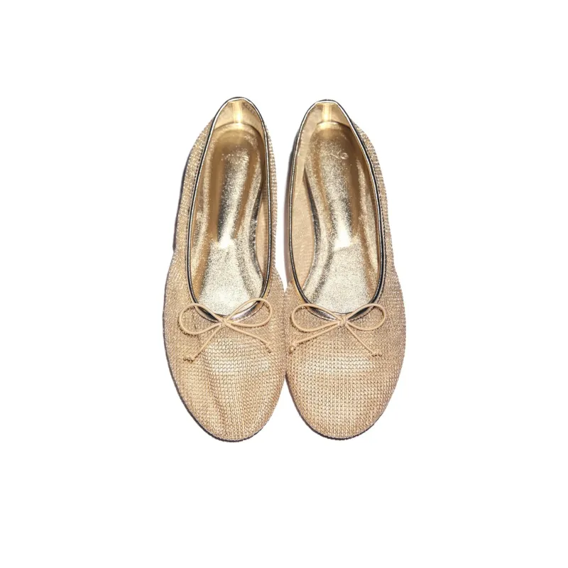 MANGO Casual Single Shoes Women's Gold-2