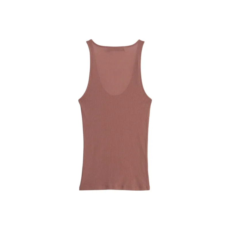 ZARA Tank Tops Women's Light Brown-1