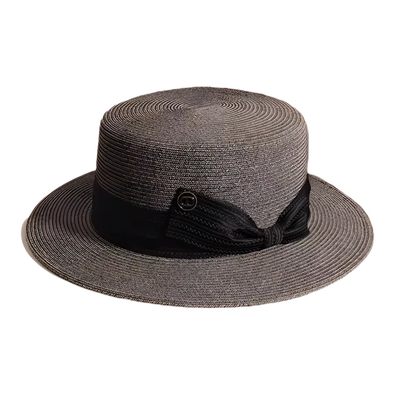 MINGYUANDAILI Straw Woven Top Hats Women's-2