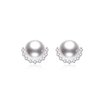 IL&CO. Pearl Stud Earrings Women's