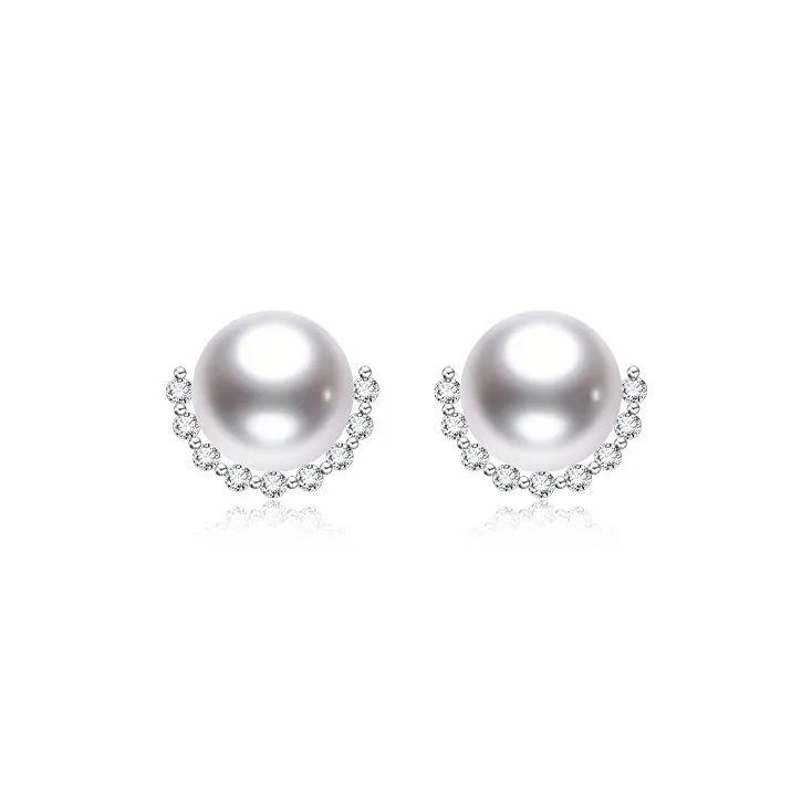 IL&CO. Pearl Stud Earrings Women's-0