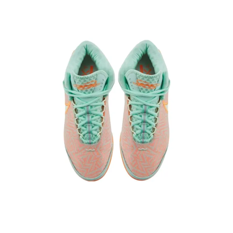 Nike LeBron NXXT Genisus Anti Slip Wear Resistant Low Top Basketball Shoes Men's Orange Green-2