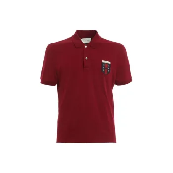 GUCCI Polo Shirts Men Burgundy