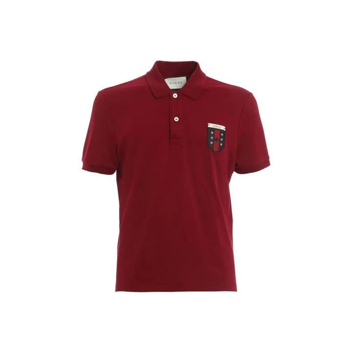 GUCCI Polo Shirts Men Burgundy-0