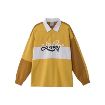 LINING Skateboard Polo Shirts Men Yellow