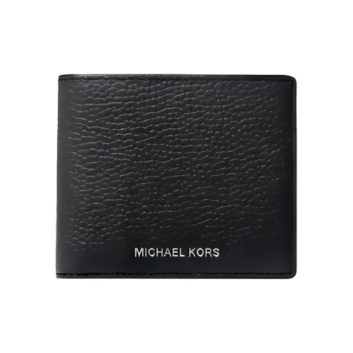 MICHAEL KORS Hudson Pebbled Leather Slim Billfold Wallet