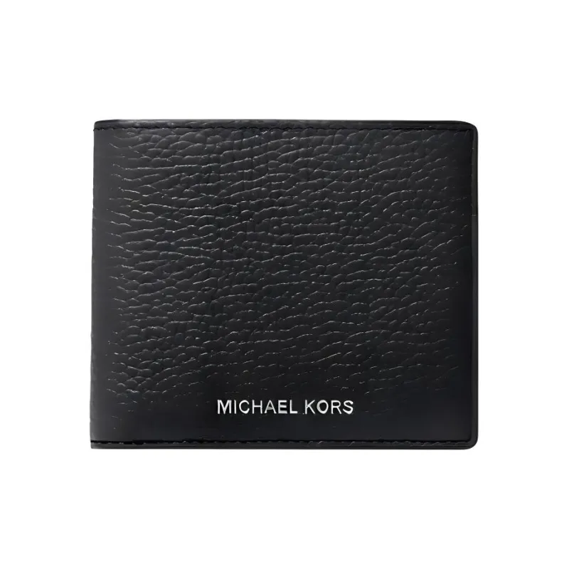 MICHAEL KORS Hudson Pebbled Leather Slim Billfold Wallet-0