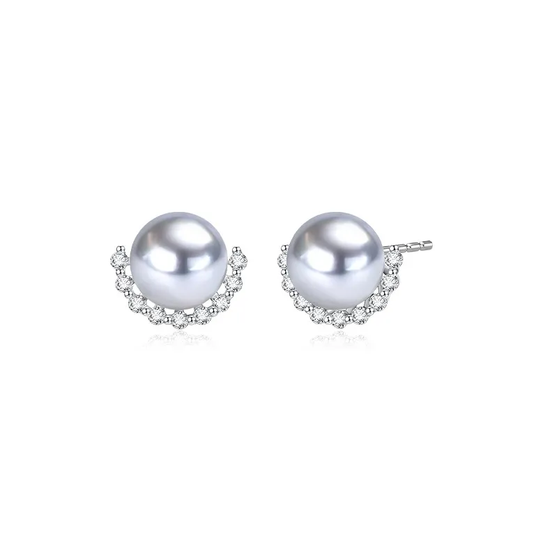 IL&CO. Pearl Stud Earrings Women's-0